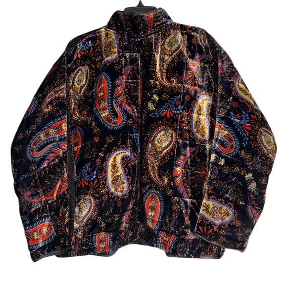 Johnny Was Size Medium Paisley Black Dolman Quilted Jacket NWT - Picture 2 of 9
